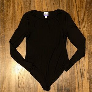 Future Collective Black Long Sleeve Bodysuit
